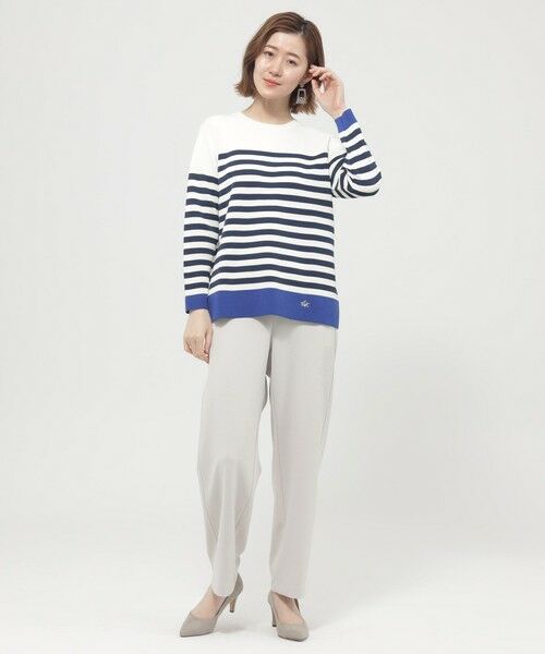 EVEX by KRIZIA / エヴェックス バイ クリツィア ニット・セーター | 【ウォッシャブル】ミラノリブボーダーニット | 詳細1