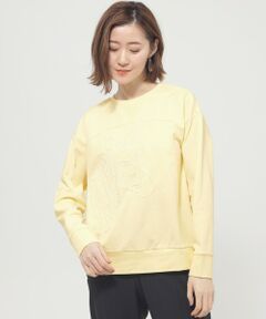 EVEX by KRIZIA / エヴェックス バイ クリツィア カットソー | 【ウォッシャブル】ゼブラコードエンブロイダリースウェット