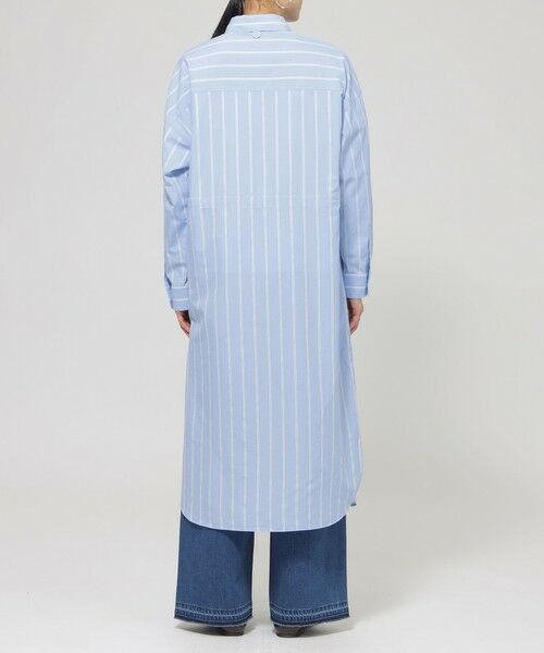 EVEX by KRIZIA / エヴェックス バイ クリツィア ロング・マキシ丈ワンピース | 【ウォッシャブル】ラメストライプシャツワンピース | 詳細5