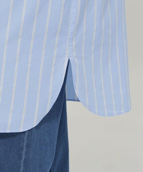 EVEX by KRIZIA / エヴェックス バイ クリツィア ロング・マキシ丈ワンピース | 【ウォッシャブル】ラメストライプシャツワンピース | 詳細8