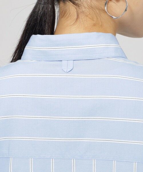 EVEX by KRIZIA / エヴェックス バイ クリツィア ロング・マキシ丈ワンピース | 【ウォッシャブル】ラメストライプシャツワンピース | 詳細9