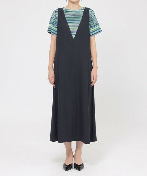 EVEX by KRIZIA / エヴェックス バイ クリツィア ロング・マキシ丈ワンピース | 【接触冷感】【吸水速乾】【UV対策】【ウォッシャブル】kireriジャンパースカート | 詳細4