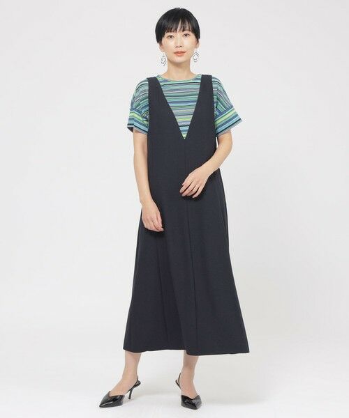 EVEX by KRIZIA / エヴェックス バイ クリツィア ロング・マキシ丈ワンピース | 【接触冷感】【吸水速乾】【UV対策】【ウォッシャブル】kireriジャンパースカート | 詳細2