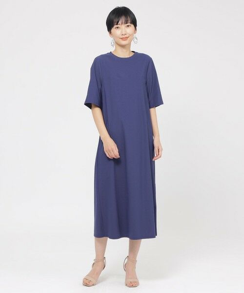 EVEX by KRIZIA / エヴェックス バイ クリツィア ロング・マキシ丈ワンピース | 【接触冷感】【UVカット】【ウォッシャブル】メリルハイテンションTシャツワンピース | 詳細3