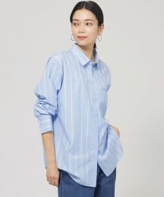 EVEX by KRIZIA / エヴェックス バイ クリツィア シャツ・ブラウス | 【ウォッシャブル】ラメストライプシャツ