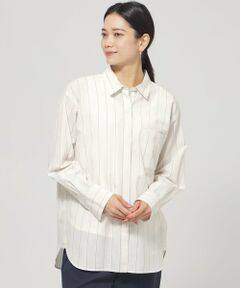EVEX by KRIZIA / エヴェックス バイ クリツィア シャツ・ブラウス | 【ウォッシャブル】ラメストライプシャツ