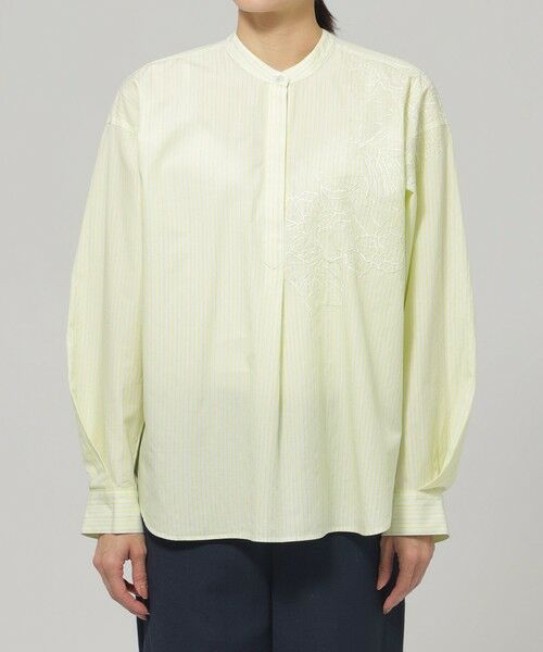 EVEX by KRIZIA / エヴェックス バイ クリツィア シャツ・ブラウス | 【ウォッシャブル】ラメストライプエンブロイダリーブラウス | 詳細4