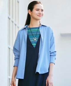 EVEX by KRIZIA / エヴェックス バイ クリツィア シャツ・ブラウス | 【接触冷感】【吸水速乾】【UV対策】【ウォッシャブル】kireriシャツブラウス