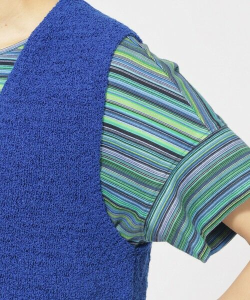 EVEX by KRIZIA / エヴェックス バイ クリツィア ニット・セーター | 【ウォッシャブル】ファンシーテープヤーンニットベスト | 詳細6