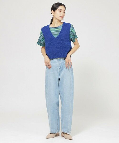 EVEX by KRIZIA / エヴェックス バイ クリツィア ニット・セーター | 【ウォッシャブル】ファンシーテープヤーンニットベスト | 詳細2