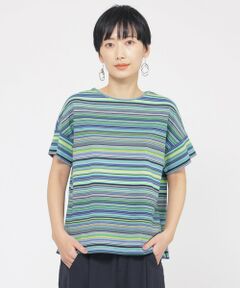 EVEX by KRIZIA / エヴェックス バイ クリツィア カットソー | 【ウォッシャブル】マルチボーダーカットソー