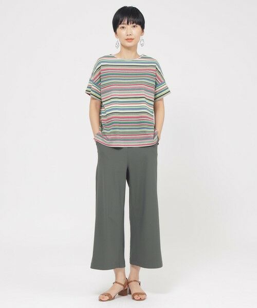 EVEX by KRIZIA / エヴェックス バイ クリツィア カットソー | 【ウォッシャブル】マルチボーダーカットソー | 詳細2