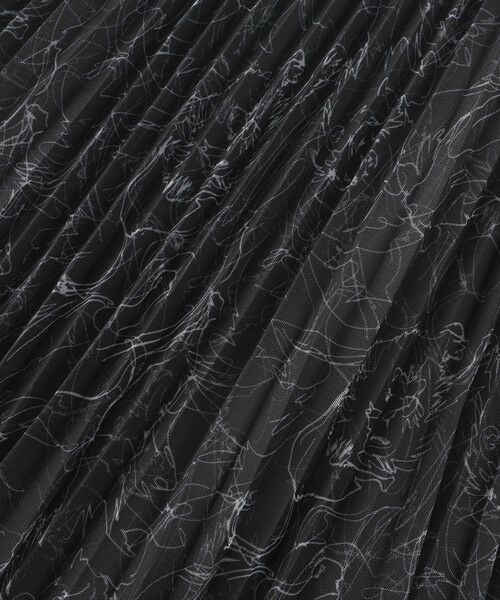 EVEX by KRIZIA / エヴェックス バイ クリツィア ロング・マキシ丈スカート | 【ウォシャブル】ドローイングプリントチュールスカート | 詳細7