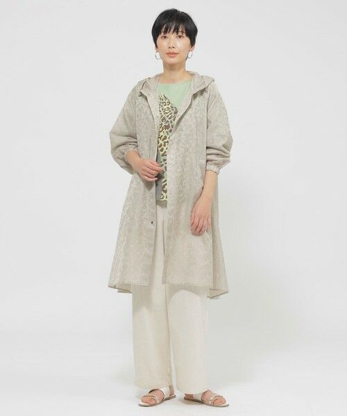 EVEX by KRIZIA / エヴェックス バイ クリツィア その他アウター | 【カタログ掲載品】【ウォッシャブル】レオパードジャカードコート | 詳細1