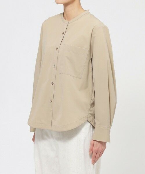 EVEX by KRIZIA / エヴェックス バイ クリツィア ノーカラージャケット | 【防しわ】【UV対策】【ウォッシャブル】テックスブリッドシャツジャケット | 詳細5