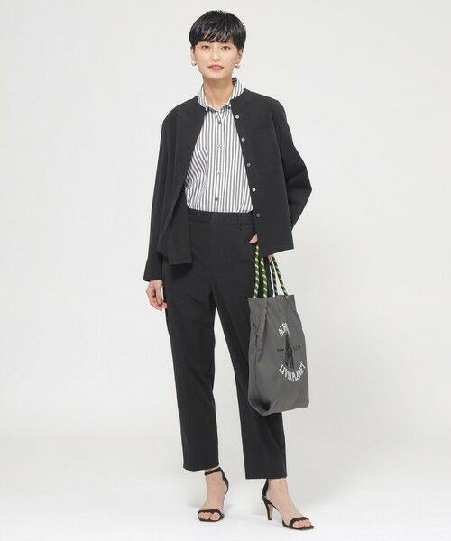 EVEX by KRIZIA / エヴェックス バイ クリツィア ノーカラージャケット | 【防しわ】【UV対策】【ウォッシャブル】テックスブリッドシャツジャケット | 詳細2