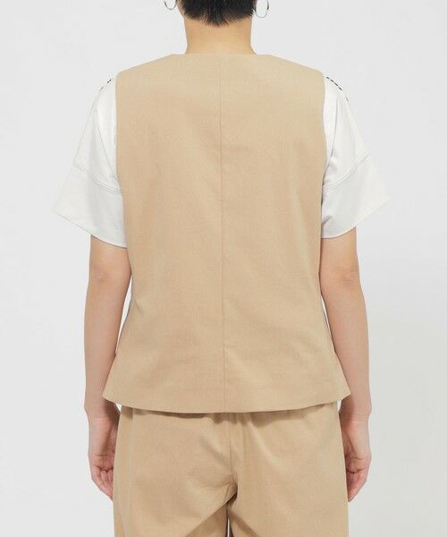 EVEX by KRIZIA / エヴェックス バイ クリツィア ダウンジャケット・ベスト | 【カタログ掲載品】【ウォッシャブル】コットン麻ブレンドストレッチジレ | 詳細5