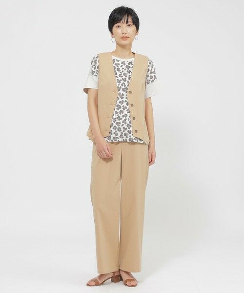 EVEX by KRIZIA / エヴェックス バイ クリツィア ダウンジャケット・ベスト | 【カタログ掲載品】【ウォッシャブル】コットン麻ブレンドストレッチジレ | 詳細2