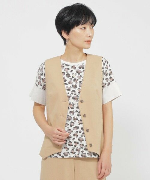 EVEX by KRIZIA/エヴェックス バイ クリツィア 【カタログ掲載品】【ウォッシャブル】コットン麻ストレッチジレ キャメル1 42 EVEX by KRIZIA/エヴェックス バイ クリツィア 【カタログ掲載品】【ウォッシャブル】コットン麻ストレッチジレ キャメル1 42