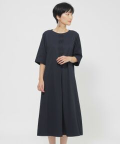 EVEX by KRIZIA / エヴェックス バイ クリツィア ロング・マキシ丈ワンピース | 【ウォッシャブル】サッカーストレッチタックワンピース