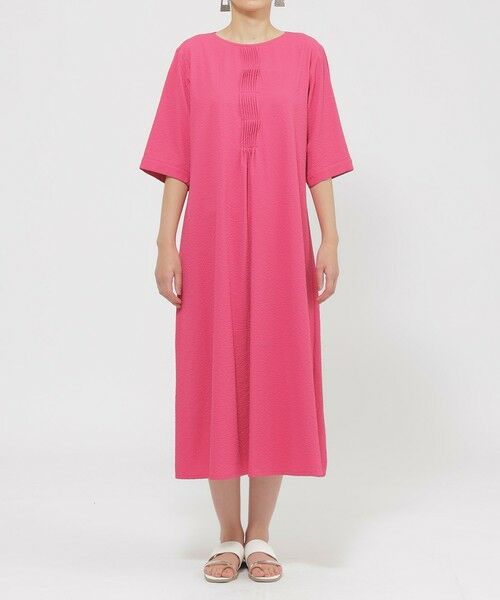 EVEX by KRIZIA / エヴェックス バイ クリツィア ロング・マキシ丈ワンピース | 【ウォッシャブル】サッカーストレッチタックワンピース | 詳細2