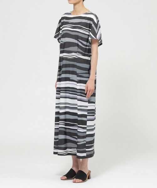 EVEX by KRIZIA / エヴェックス バイ クリツィア ロング・マキシ丈ワンピース | 【カタログ掲載品】【接触冷感】【UV対策】【ウォッシャブル】コンチェロアニマルボーダーワンピース | 詳細4