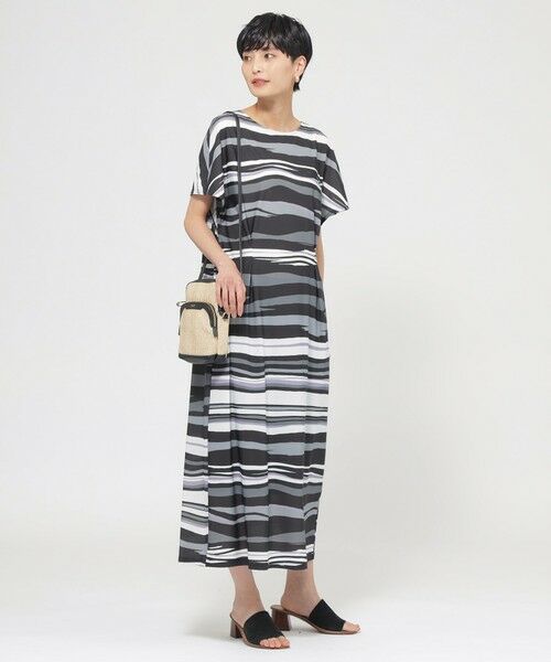 EVEX by KRIZIA / エヴェックス バイ クリツィア ロング・マキシ丈ワンピース | 【カタログ掲載品】【接触冷感】【UV対策】【ウォッシャブル】コンチェロアニマルボーダーワンピース | 詳細10