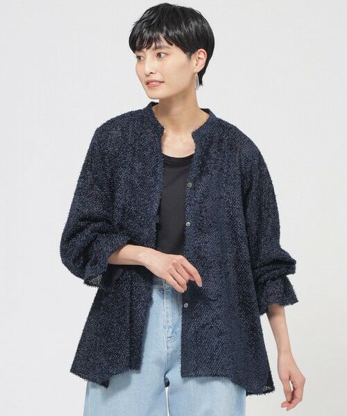 EVEX by KRIZIA / エヴェックス バイ クリツィア シャツ・ブラウス | 【1枚で決まる】【ウォッシャブル】ヘアリ−ジャカードブラウス | 詳細13