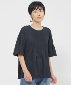 EVEX by KRIZIA / エヴェックス バイ クリツィア シャツ・ブラウス | 【カタログ掲載品】【1枚で決まる】【ウォッシャブル】サッカーストレッチフレアブラウス