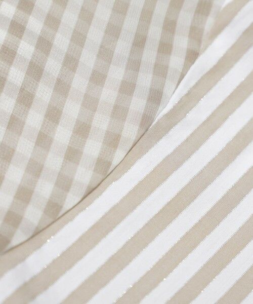 EVEX by KRIZIA / エヴェックス バイ クリツィア シャツ・ブラウス | 【ウォッシャブル】シアーコンビストライプバンドカラーシャツ | 詳細10