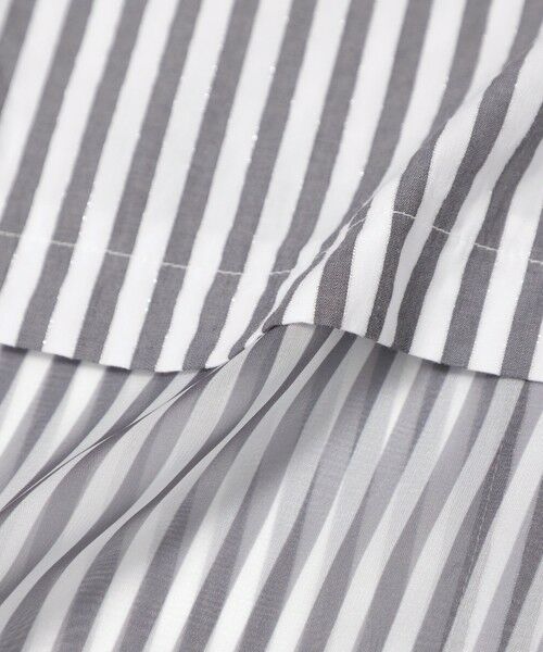 EVEX by KRIZIA / エヴェックス バイ クリツィア シャツ・ブラウス | 【カタログ掲載品】【ウォッシャブル】シアーコンビストライプロングシャツ | 詳細9
