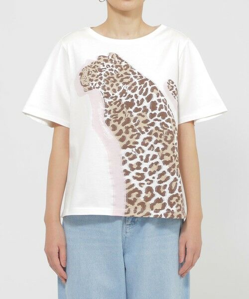 EVEX by KRIZIA / エヴェックス バイ クリツィア カットソー | 【カタログ掲載品】【ウォッシャブル】パンサーモチーフジャカードカットソー | 詳細3