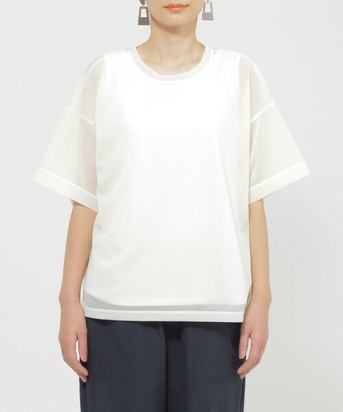 EVEX by KRIZIA / エヴェックス バイ クリツィア カットソー | 【カタログ掲載品】【ウォッシャブル】ソフトシアーカットソー | 詳細4
