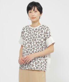 EVEX by KRIZIA / エヴェックス バイ クリツィア カットソー | 【ウォッシャブル】パンサードットプリントカットソー