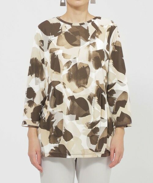 EVEX by KRIZIA / エヴェックス バイ クリツィア カットソー | 【接触冷感】【UV対策】【ウォッシャブル】ペイントドットプルオーバーカットソー | 詳細3