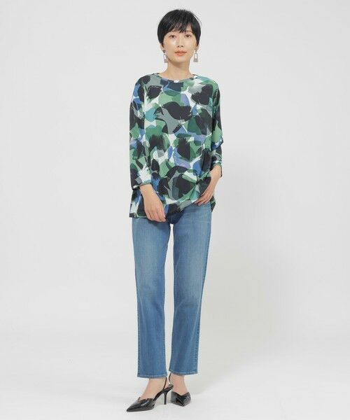 EVEX by KRIZIA / エヴェックス バイ クリツィア カットソー | 【接触冷感】【UV対策】【ウォッシャブル】ペイントドットプルオーバーカットソー | 詳細1