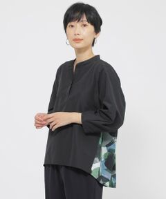 EVEX by KRIZIA / エヴェックス バイ クリツィア カットソー | 【接触冷感】【UV対策】【ウォッシャブル】ペイントドットコンビプルオーバー