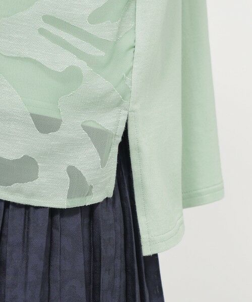 EVEX by KRIZIA / エヴェックス バイ クリツィア カットソー | 【カタログ掲載品】【ウォッシャブル】オパールタイガーコンビカットソー | 詳細9