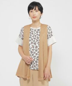 EVEX by KRIZIA / エヴェックス バイ クリツィア カットソー | 【接触冷感】【ウォッシャブル】リヨセルジャージ—ジレ