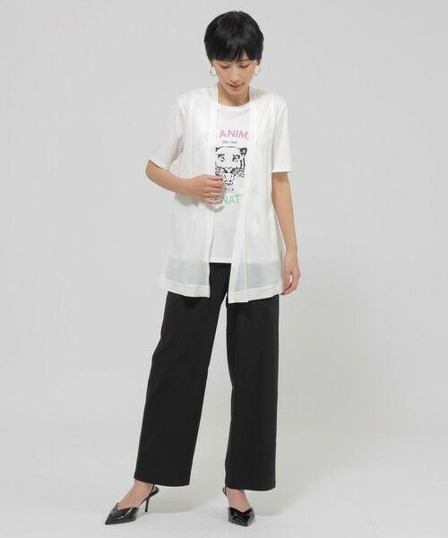 EVEX by KRIZIA / エヴェックス バイ クリツィア カットソー | 【接触冷感】【ウォッシャブル】リヨセルジャージ—ジレ | 詳細1