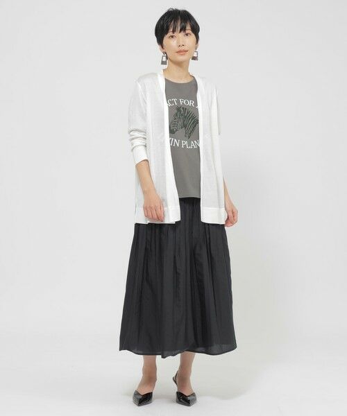 EVEX by KRIZIA / エヴェックス バイ クリツィア カットソー | 【接触冷感】【ウォッシャブル】リヨセルジャージ—カーディガン | 詳細1