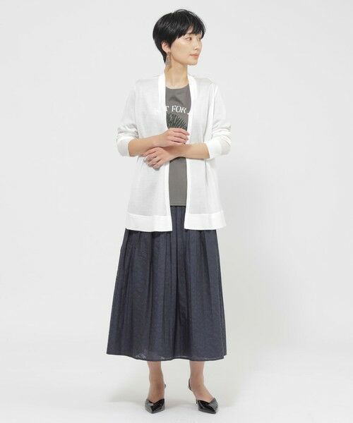 EVEX by KRIZIA / エヴェックス バイ クリツィア カットソー | 【接触冷感】【ウォッシャブル】リヨセルジャージ—カーディガン | 詳細2