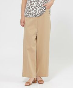 EVEX by KRIZIA / エヴェックス バイ クリツィア その他パンツ | 【カタログ掲載品】【ウォッシャブル】コットン麻ブレンドストレッチワイドストレートパンツ