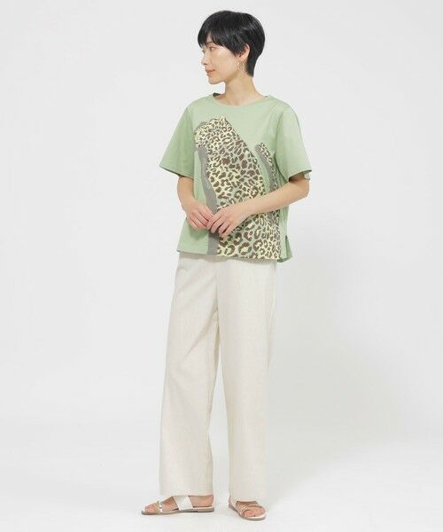 EVEX by KRIZIA / エヴェックス バイ クリツィア その他パンツ | 【カタログ掲載品】【ウォッシャブル】コットン麻ブレンドストレッチワイドストレートパンツ | 詳細2