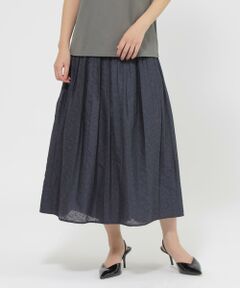【新品未使用】タグ付き　KRIZIA スカート　サイズ42　クリツィア リバーシブル】【ウォッシャブル】シャーリングスカート