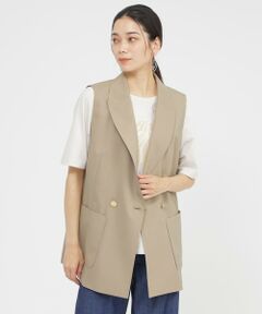 〈FRAMeWORK〉 ダウンベスト/ベージュ Mt RAINIER DESIGN マウントレイニアデザイン 60/40クロス