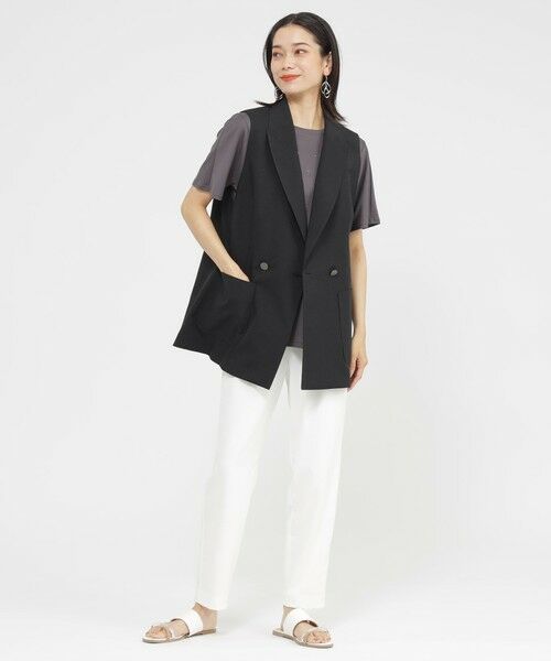 EVEX by KRIZIA / エヴェックス バイ クリツィア ダウンジャケット・ベスト | 【SANYO Style EDITION掲載】【接触冷感】【防しわ】【ウォッシャブル】ドライポプリンテーラージレ | 詳細1