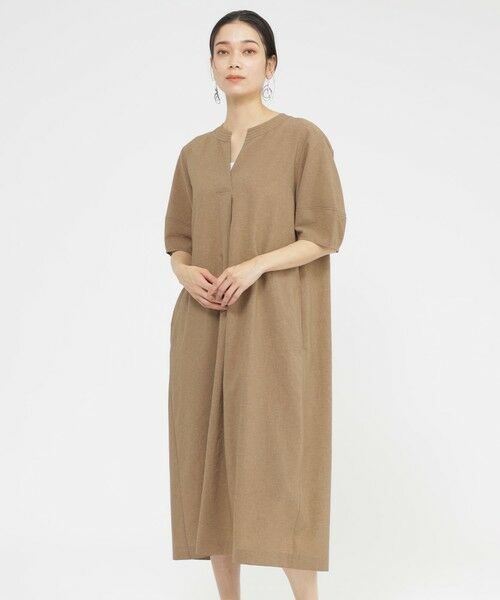 EVEX by KRIZIA / エヴェックス バイ クリツィア ロング・マキシ丈ワンピース | 【カタログ掲載品】【接触冷感】【UV対策】【ウォッシャブル】リネンライクタンブラーワンピース | 詳細11