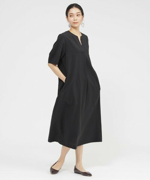 EVEX by KRIZIA / エヴェックス バイ クリツィア ロング・マキシ丈ワンピース | 【カタログ掲載品】【接触冷感】【UV対策】【ウォッシャブル】リネンライクタンブラーワンピース | 詳細1