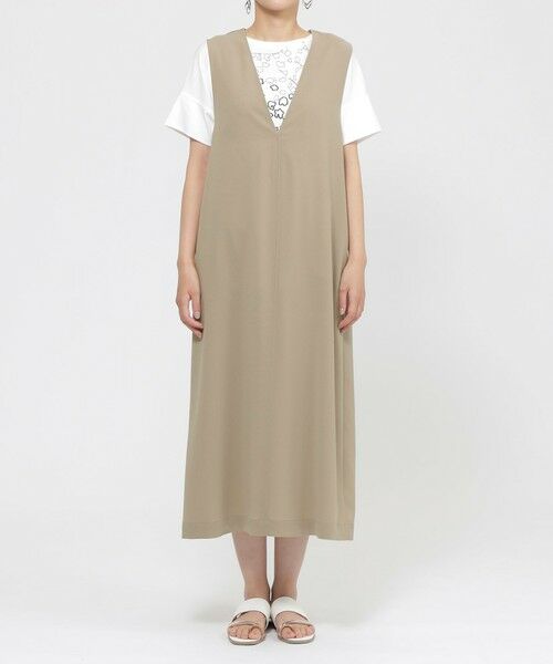 EVEX by KRIZIA / エヴェックス バイ クリツィア ロング・マキシ丈ワンピース | 【接触冷感】【防しわ】【防透け】【ウォッシャブル】ドライタッチジャンパースカート | 詳細3